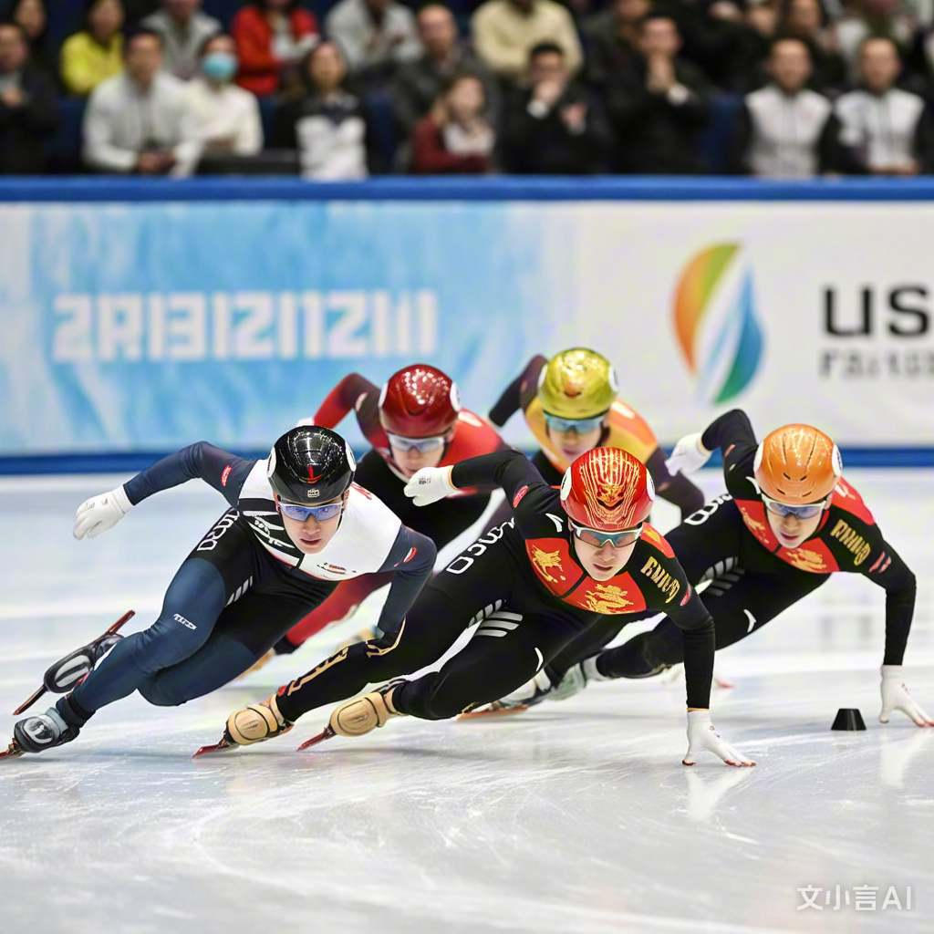 短道速滑选手在比赛中实现逆袭